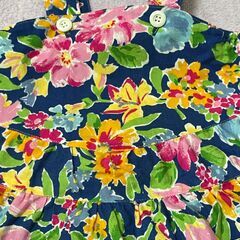  花柄ファスナー付きワンピースの画像