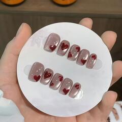 ハート柄 ネイルチップ Sサイズ