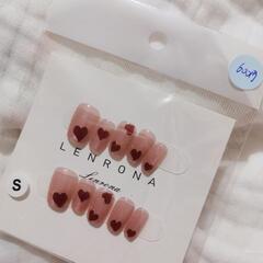 ハート柄 ネイルチップ Sサイズの画像