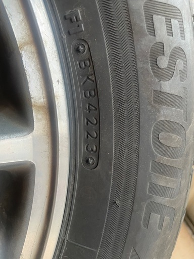 215/60Ｒ16 2023年製夏タイヤ★ホンダ純正ホイール付★ブリヂストンバリ山4本セット★