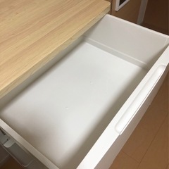 お話中　お返事不可　プラスチック製収納ケース　白の画像