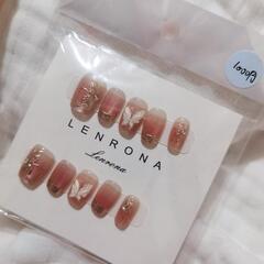 バタフライデザイン ネイルチップの画像