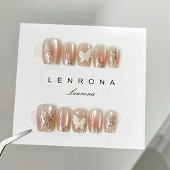 バタフライデザイン ネイルチップの画像