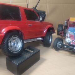 タミヤ　CC-01　4WDパジェロ(ﾌﾟﾗﾎﾞﾃﾞｨ）直ぐ　遊べます。＋　おまけ付き　引き取り限定の画像