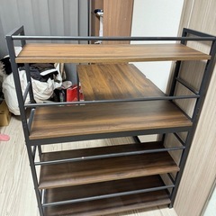 ラック付きデスク【組立て説明書有り】【PC作業最適】の画像