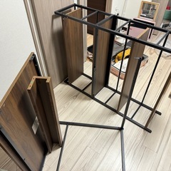 ラック付きデスク【組立て説明書有り】【PC作業最適】の画像