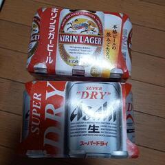 決まりました。アサヒビール、キリンラガービール６缶セットの画像