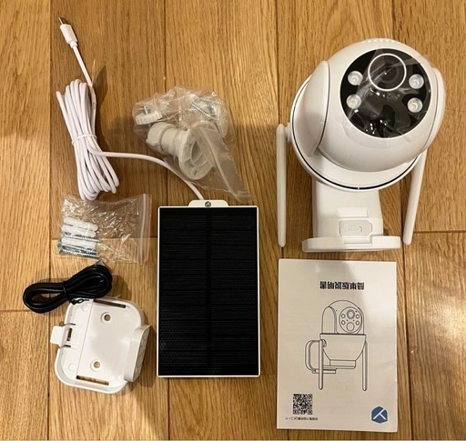 防犯カメラ 屋外 ソーラー 360°全方位監視 WiFi 500万超高画素