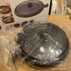 【無料で差し上げます】ニトリ 丸型ホットプレート (WN106G ブラック)の画像
