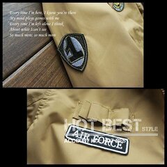 【新品】★Air Force★薄手フライトジャケット★ナイロンMA1タイプ★ブルゾン★L、XL、2XL、4XL★茶の画像
