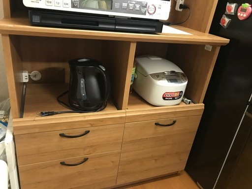 ナチュラルウッドキッチンのカビネット