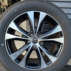 専用‼️60 ハリアータイヤホイール一本❗️235/55R18 ホイールのみ可】トヨタ 60 ハリアー プレミアム 純正 18in 7.5J +45