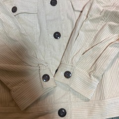 美品　コーデュロイジャケット　オフホワイト　レディースの画像