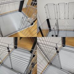 ペットケージ トレー付き ダブルドア 犬　の画像