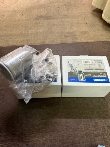 2個セットアストロ エアスプレーガン 空気調整ダイヤル付　上カップ 400mL