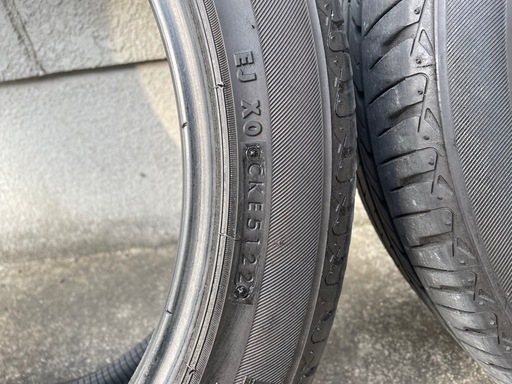 中古タイヤ4本セット セイバーリングSL201 215/45R18 1本難有
