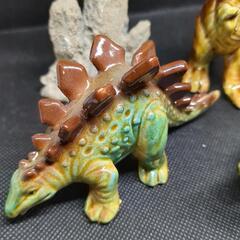 値下げ　陶器恐竜セットの画像