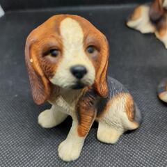 値下　ビーグル犬の置物 3体セットの画像