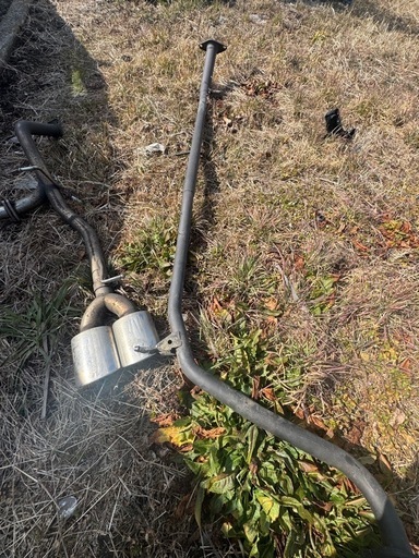 30プリウス中間ストレート、リアピースマフラー