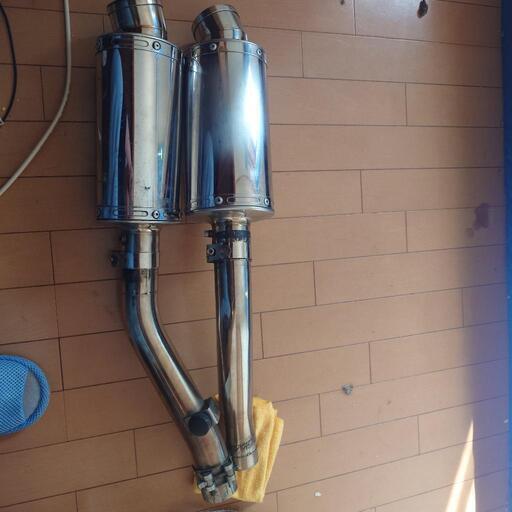 DELKEVIC スリップオンステンレスマフラーxjr1200.1300