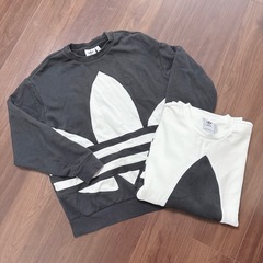 adidas ビックロゴ スウェット トレーナー 2着セット 2XL