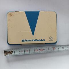 シャチハタ　青　スタンプ台