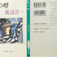 【文庫古本】渡辺淳一「風の噂」新潮文庫　・・・渡辺文学に登場しうるヒロインは品格溢れた美しさ。全9編の短編集・・・の画像