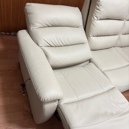 3人用電動リクライニングソファ　Nビリーバ 抗ウイルスNシールド