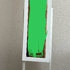 収納付きスタンドミラー