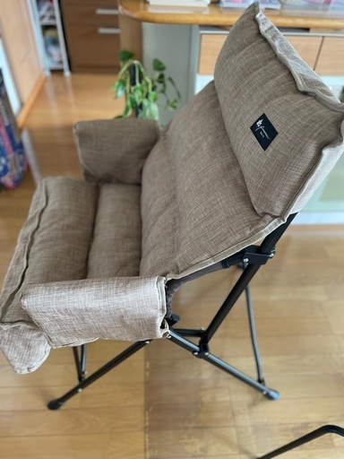 美品LOGOS ロゴス グランベーシック チェア カバー付 アウトドアハイバック