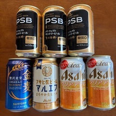 お話し中 ビール　発泡酒　7本セット　マルエフ　パーフェクトサン...