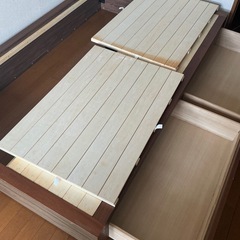 無印良品　MUJI 収納ベッド　セミダブルの画像