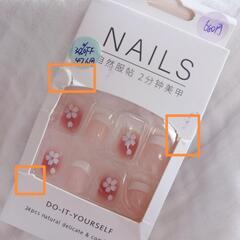 フラワーデザイン ネイルチップ 24個入りの画像