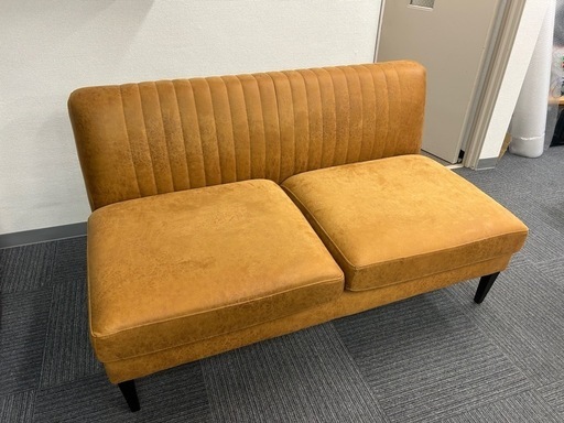 【最終値下げ！10日まで掲載！】クラッシュゲート　Knot antiques GRESS SOFA LT-01 CAMEL 二人掛け ノットアンティークス グレスソファ アームレスソファ◎