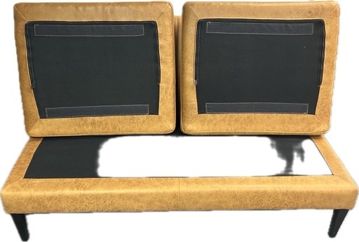 【最終値下げ！10日まで掲載！】クラッシュゲート　Knot antiques GRESS SOFA LT-01 CAMEL 二人掛け ノットアンティークス グレスソファ アームレスソファ◎