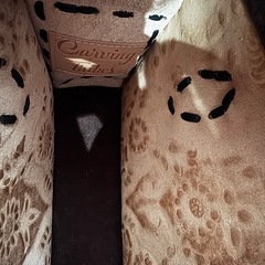 グレースコンチネンタル バック 黒 レトロフラワーの画像