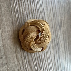 竹細工ブローチ