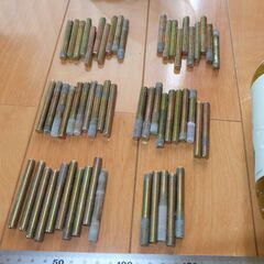 全ネジ M8ボルト58本セット 60mm 組み立て 自作 DIY 棚 ラックの画像