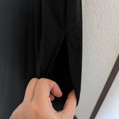 (新品)ユニクロ  マーセライズコットンAラインロングワンピース[ノースリーブ・M・ブラック]の画像