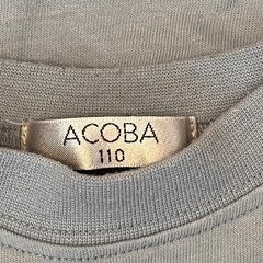 薄ブルーグレー　ACOBA長袖T  110cmの画像