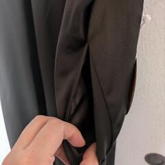 (新品)しまむら×yumi フリルワンピース[濃茶・L]の画像