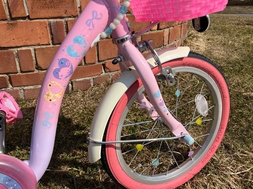 備品】ディズニープリンセス自転車 16インチ