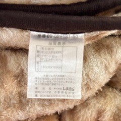 正方形  薄手のヒョウ柄の毛布＆コタツカバーやマルチカバーなどにの画像