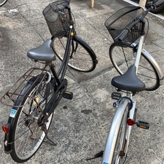 自転車　ママチャリ2台　無料で譲ります