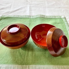 蓋つきのお椀　二客