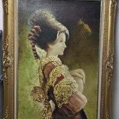 肖像画　油彩の画像