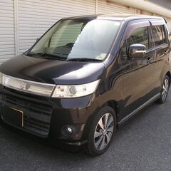 H24年ワゴンRスティングレー　Tターボ　クロ　車検2年付渡し￥50，000値下げの画像