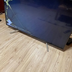 ジャンク画面割れ　部品取り　SONY BRAVIA 4K 液晶テレビ49型　KJ-49X8500F 2018年製　　の画像