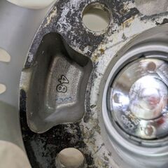 アルミホイール国産車　19インチタイヤバリ溝2024年製　8j＋48の画像