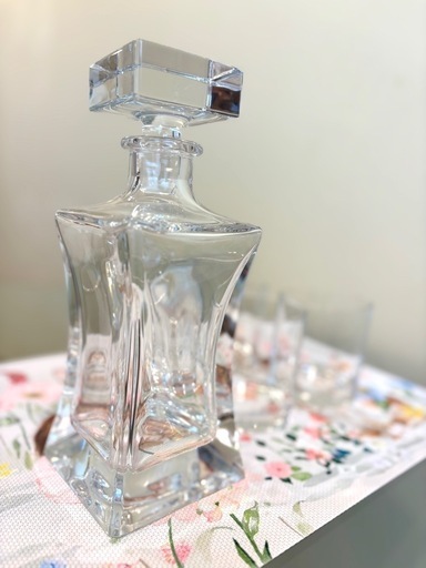 【美品】ウイスキーデキャンタ&グラスセット